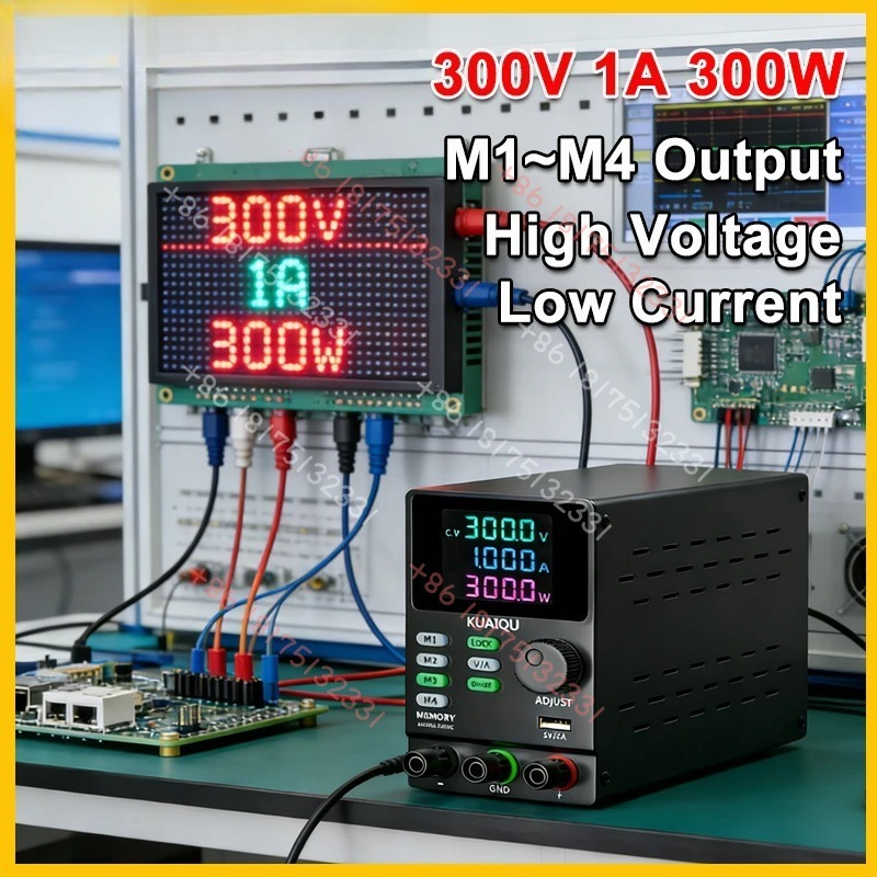 Switching Dc Power Supply 300V 1A - Fonte de Alimentação DC Ajustável KUAIQU
