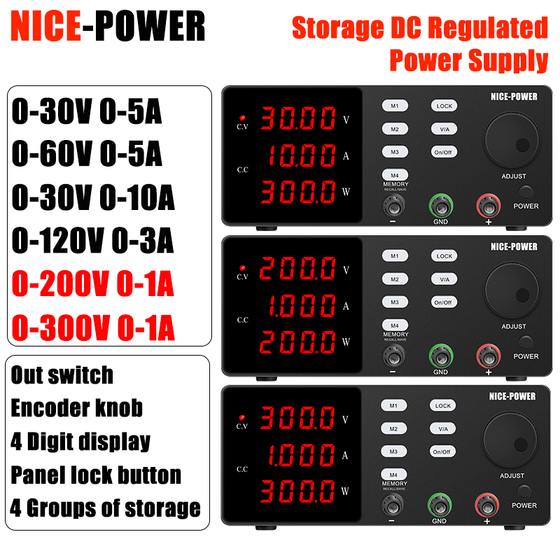 Switching Dc Power Supply 300V 1A - Fonte de Alimentação DC NICE-POWER 200V/300V